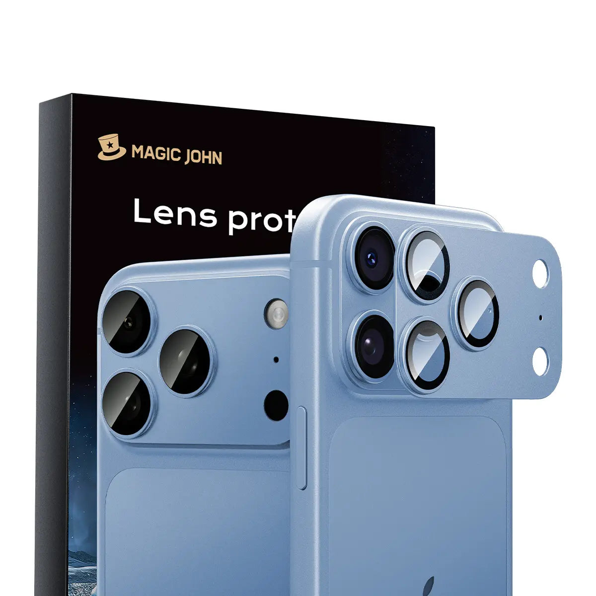 MAGIC JOHN Magnetic Lens Protector for Iphone18 Pro/Max/Iphone 17 Pro/17 Pro Max – 99% Transparency, Original HD Clarity, Scratch-Resistant, Durable, Magnetic Design for Easy Installation & Removal