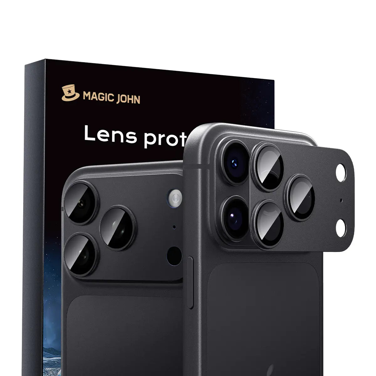MAGIC JOHN Magnetic Lens Protector for Iphone18 Pro/Max/Iphone 17 Pro/17 Pro Max – 99% Transparency, Original HD Clarity, Scratch-Resistant, Durable, Magnetic Design for Easy Installation & Removal