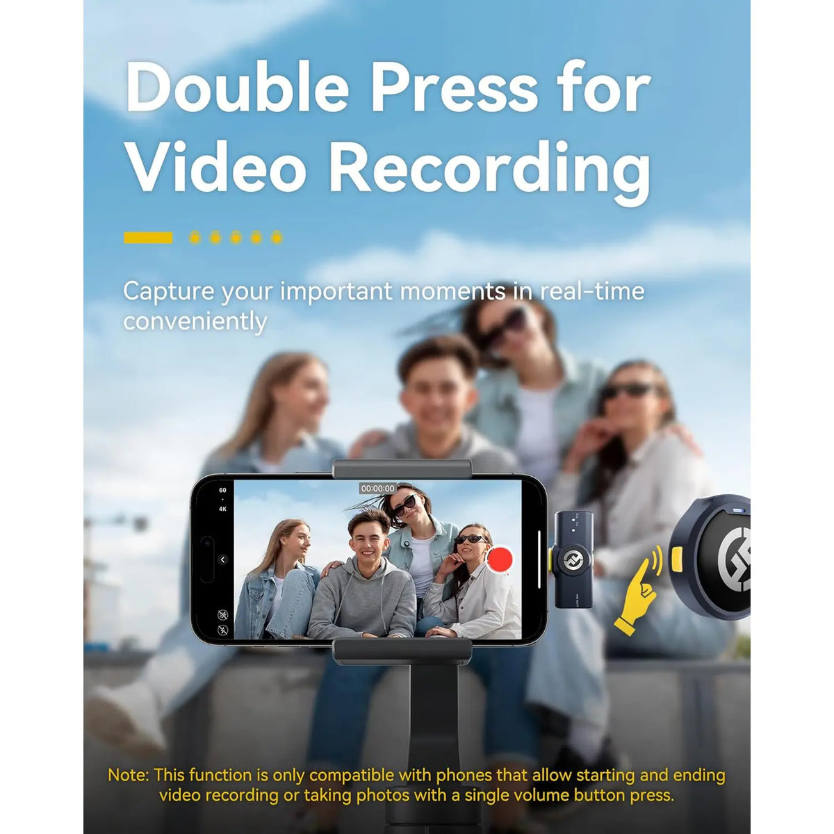 Hollyland Lark M2 USB-C Mini Lapel Noise Cancellation Wireless Microphone for Video Recording, Streaming