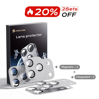 MAGIC JOHN Magnetic Lens Protector for Iphone18 Pro/Max/Iphone 17 Pro/17 Pro Max – 99% Transparency, Original HD Clarity, Scratch-Resistant, Durable, Magnetic Design for Easy Installation & Removal