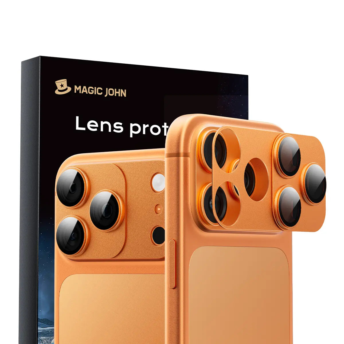 MAGIC JOHN Magnetic Lens Protector for Iphone18 Pro/Max/Iphone 17 Pro/17 Pro Max – 99% Transparency, Original HD Clarity, Scratch-Resistant, Durable, Magnetic Design for Easy Installation & Removal