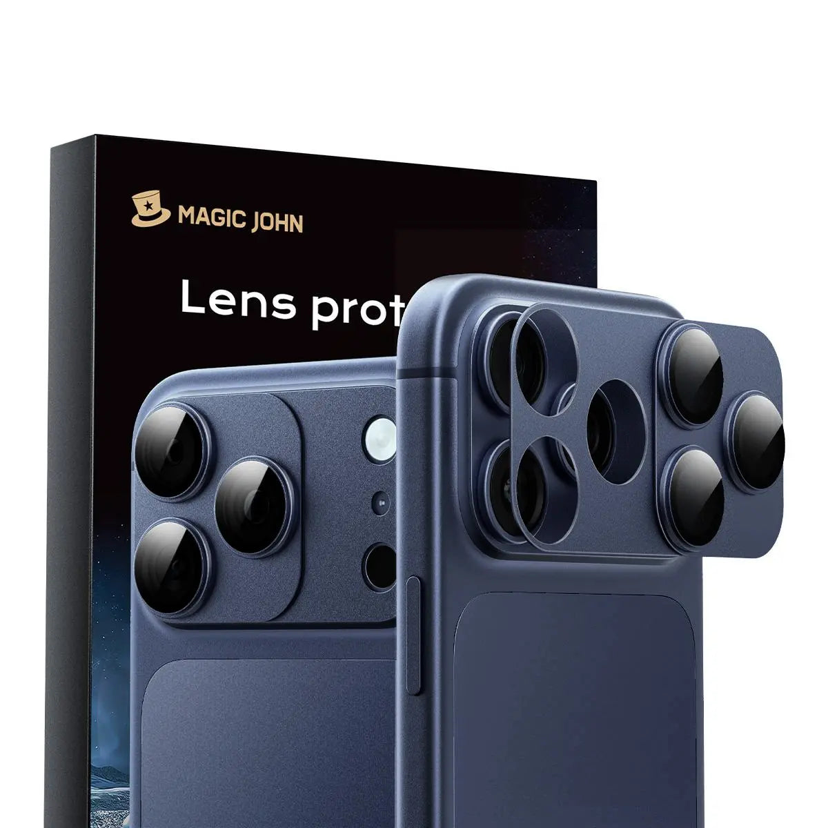 MAGIC JOHN Magnetic Lens Protector for Iphone18 Pro/Max/Iphone 17 Pro/17 Pro Max – 99% Transparency, Original HD Clarity, Scratch-Resistant, Durable, Magnetic Design for Easy Installation & Removal