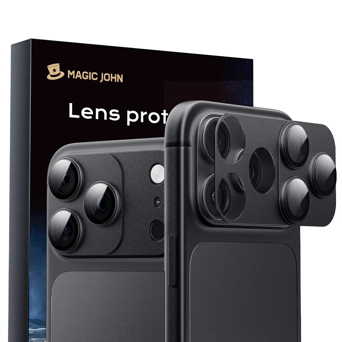MAGIC JOHN Magnetic Lens Protector for Iphone18 Pro/Max/Iphone 17 Pro/17 Pro Max – 99% Transparency, Original HD Clarity, Scratch-Resistant, Durable, Magnetic Design for Easy Installation & Removal