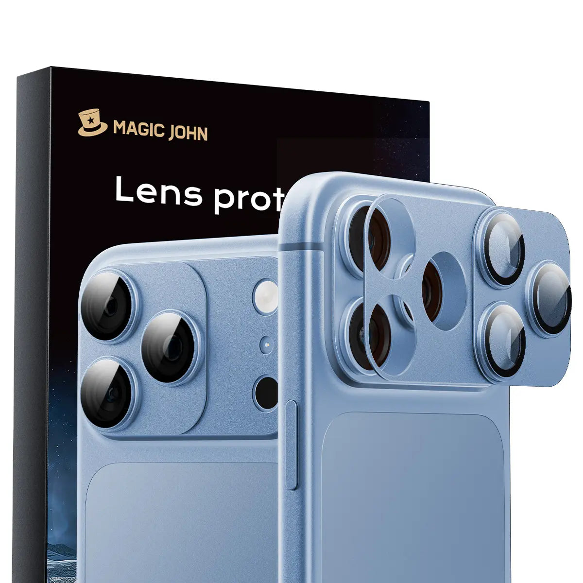 MAGIC JOHN Magnetic Lens Protector for Iphone18 Pro/Max/Iphone 17 Pro/17 Pro Max – 99% Transparency, Original HD Clarity, Scratch-Resistant, Durable, Magnetic Design for Easy Installation & Removal