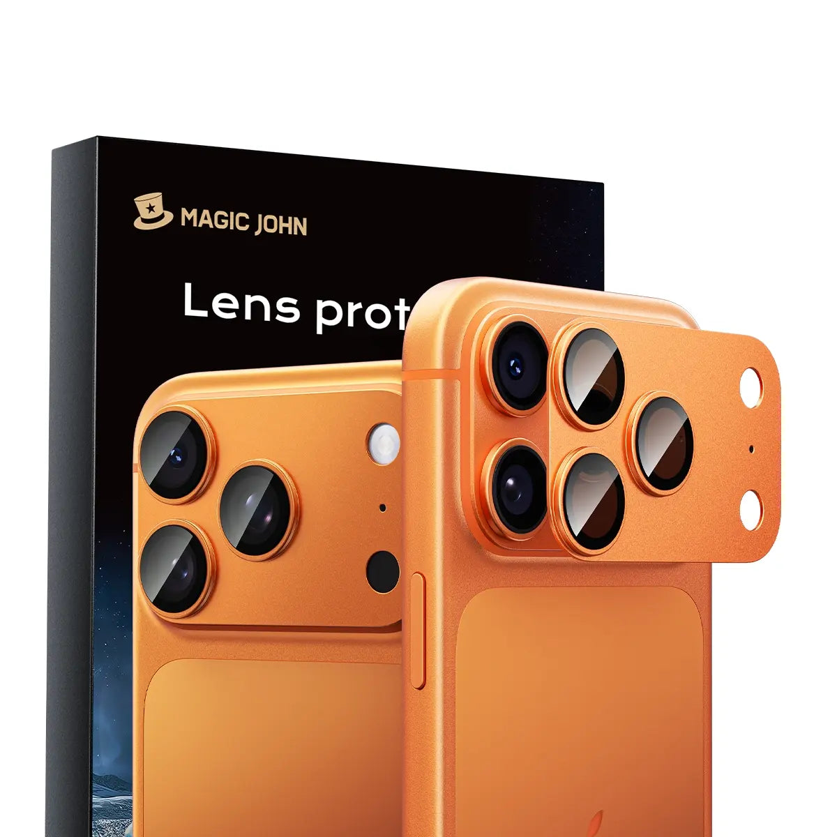 MAGIC JOHN Magnetic Lens Protector for Iphone18 Pro/Max/Iphone 17 Pro/17 Pro Max – 99% Transparency, Original HD Clarity, Scratch-Resistant, Durable, Magnetic Design for Easy Installation & Removal