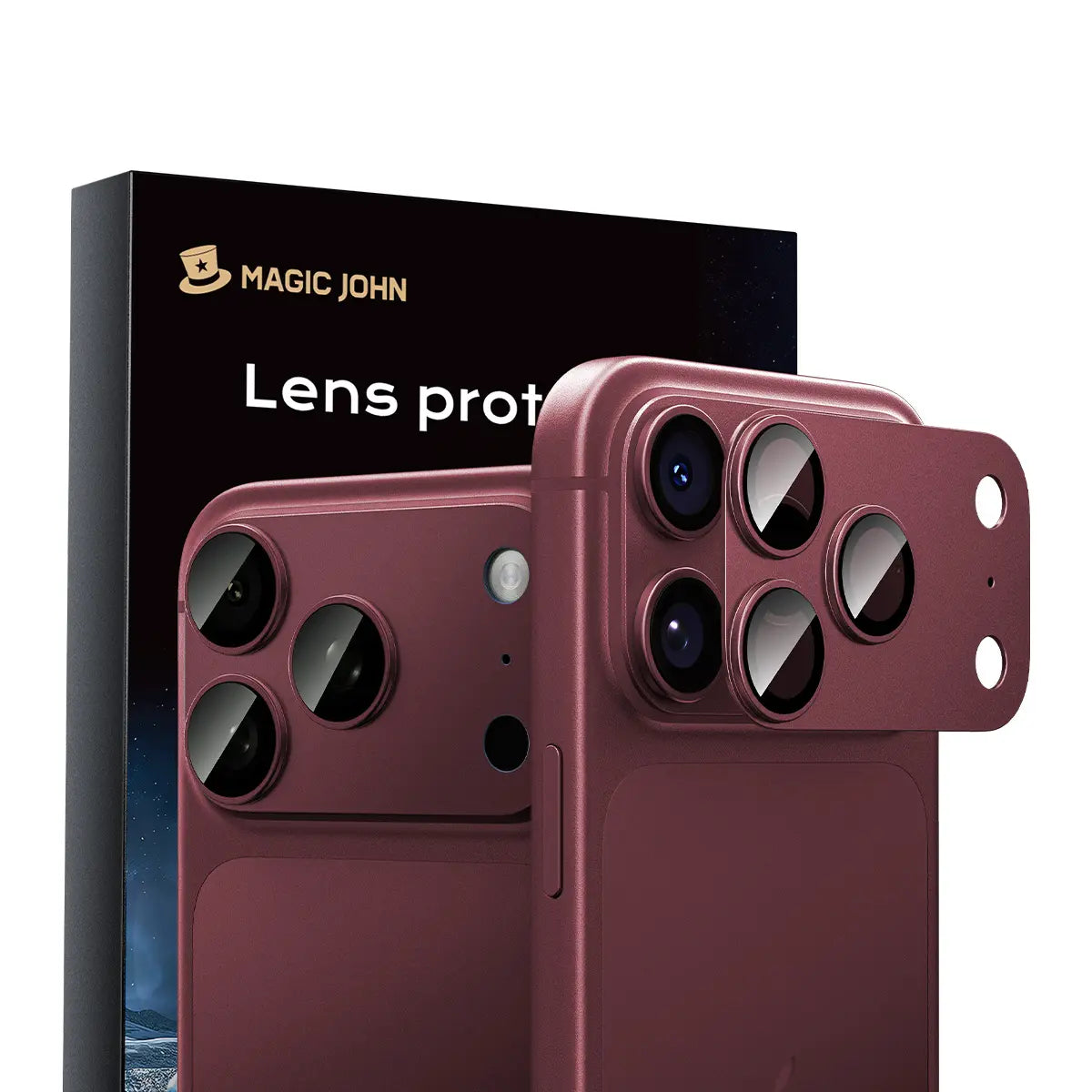 MAGIC JOHN Magnetic Lens Protector for Iphone18 Pro/Max/Iphone 17 Pro/17 Pro Max – 99% Transparency, Original HD Clarity, Scratch-Resistant, Durable, Magnetic Design for Easy Installation & Removal